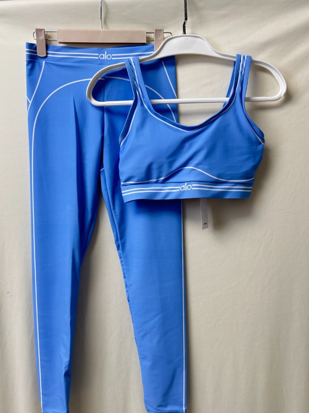 ALO Blue Tank Top & Pants — Size S